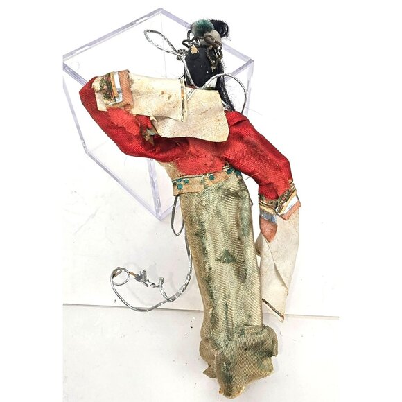 Vintage Japanese Geisha Doll With Rickshaw Figurine Set JE307 - Picture 10 of 10